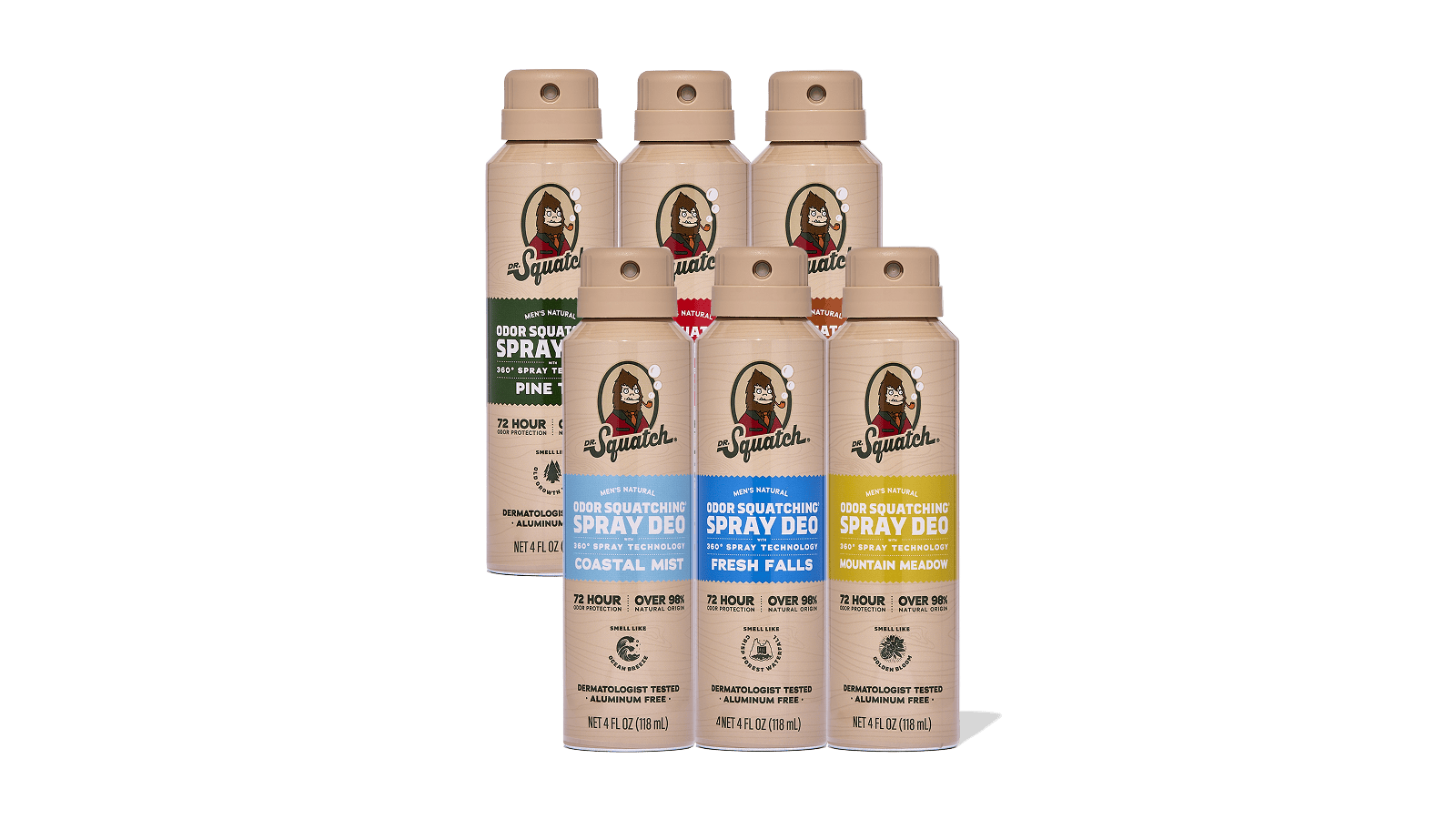 Spray Deodorant 6-Pack T4