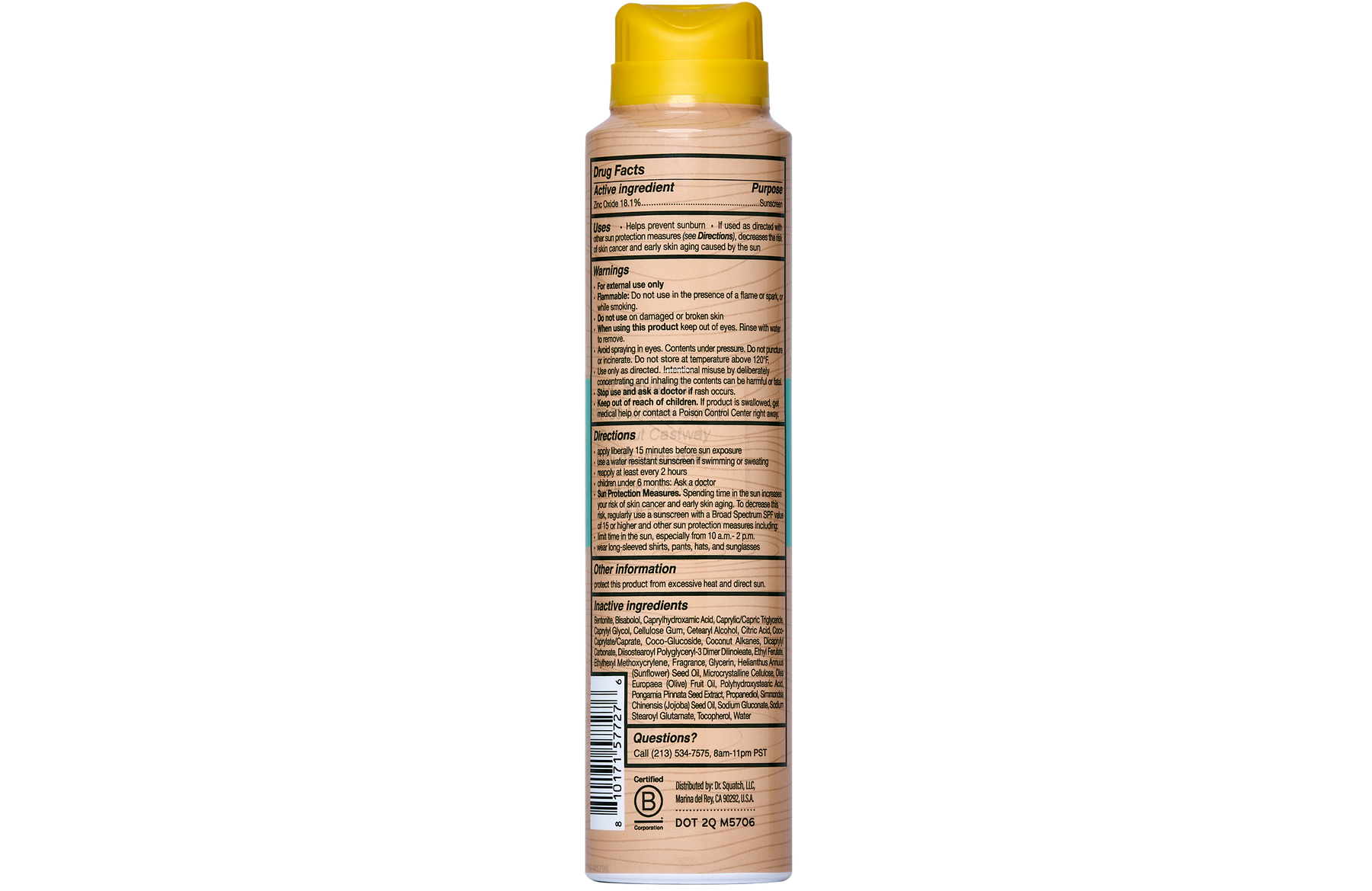 Spray Sunscreen | SPF 30 UVA/UVB Protection | Non-Greasy Mineral Sunscreen for Men K0