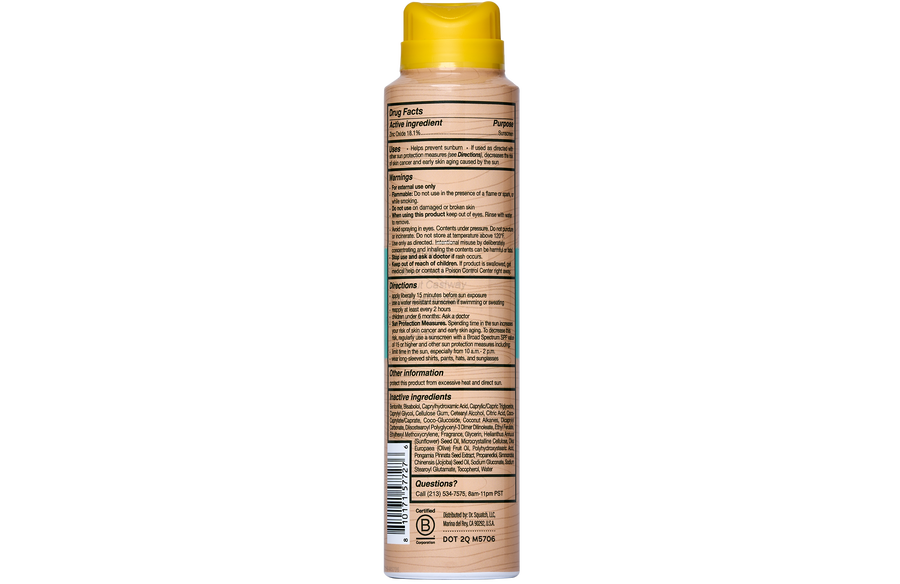 Spray Sunscreen | SPF 30 UVA/UVB Protection | Non-Greasy Mineral Sunscreen for Men K0