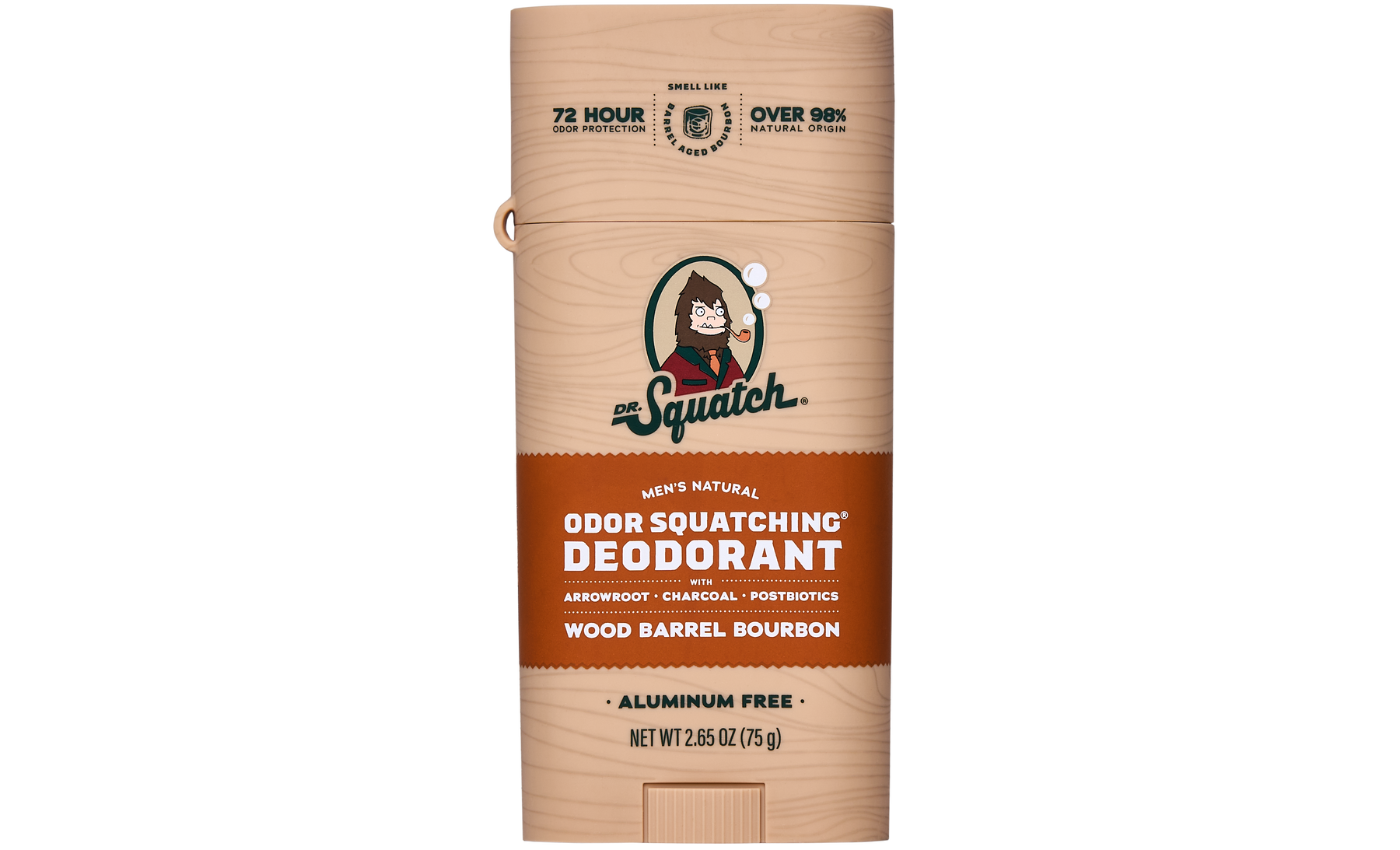 Wood Barrel Bourbon Deo Flask V9