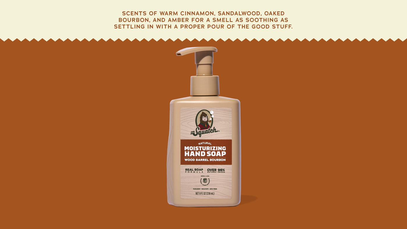 Wood Barrel Bourbon Hand Soap V6