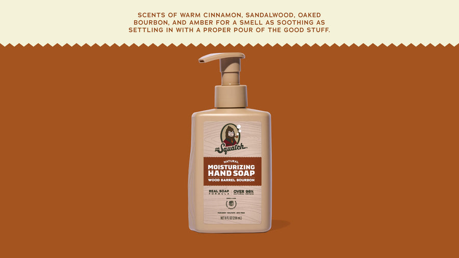 Wood Barrel Bourbon Hand Soap V6