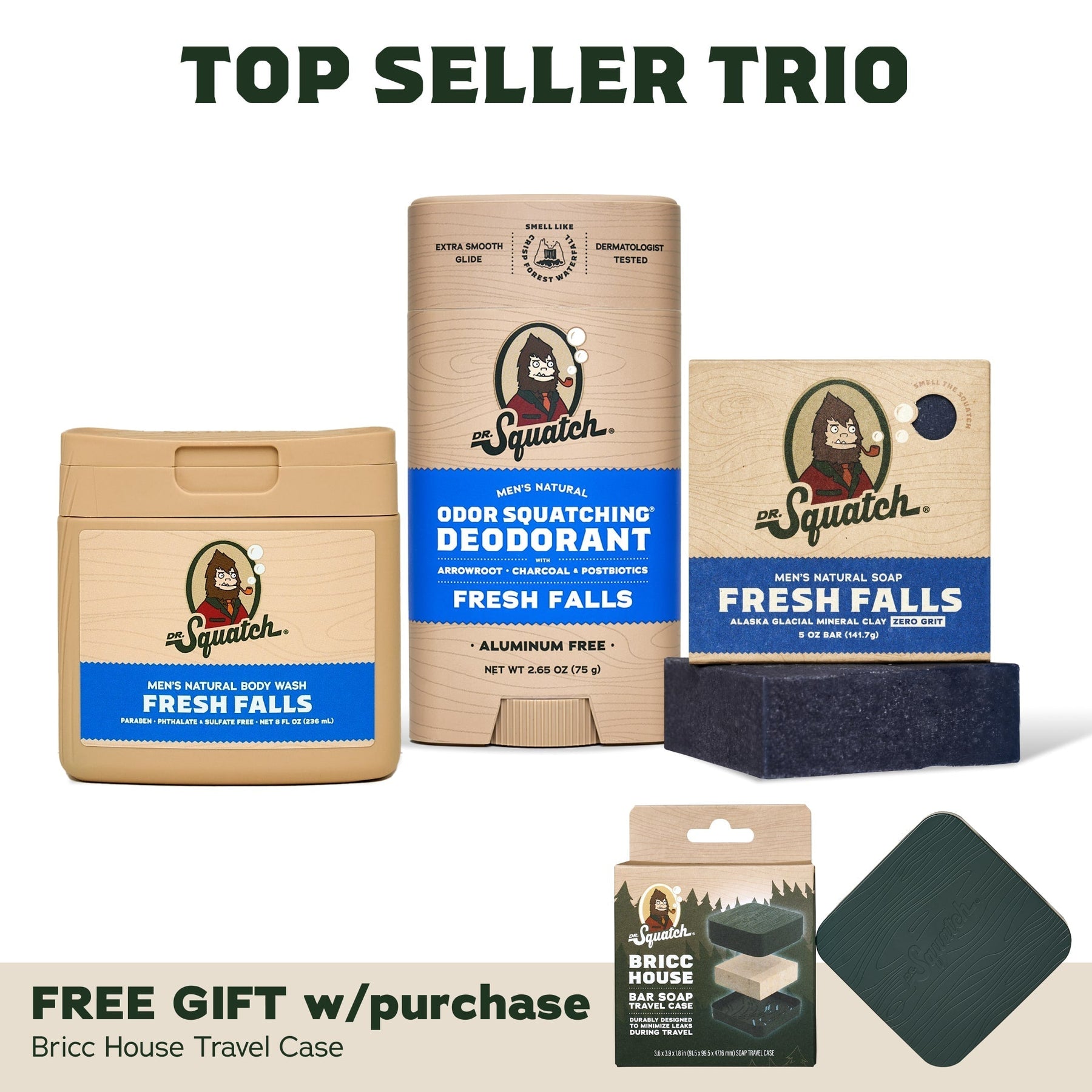 Soap, Deo, Body Wash + Travel Case B9