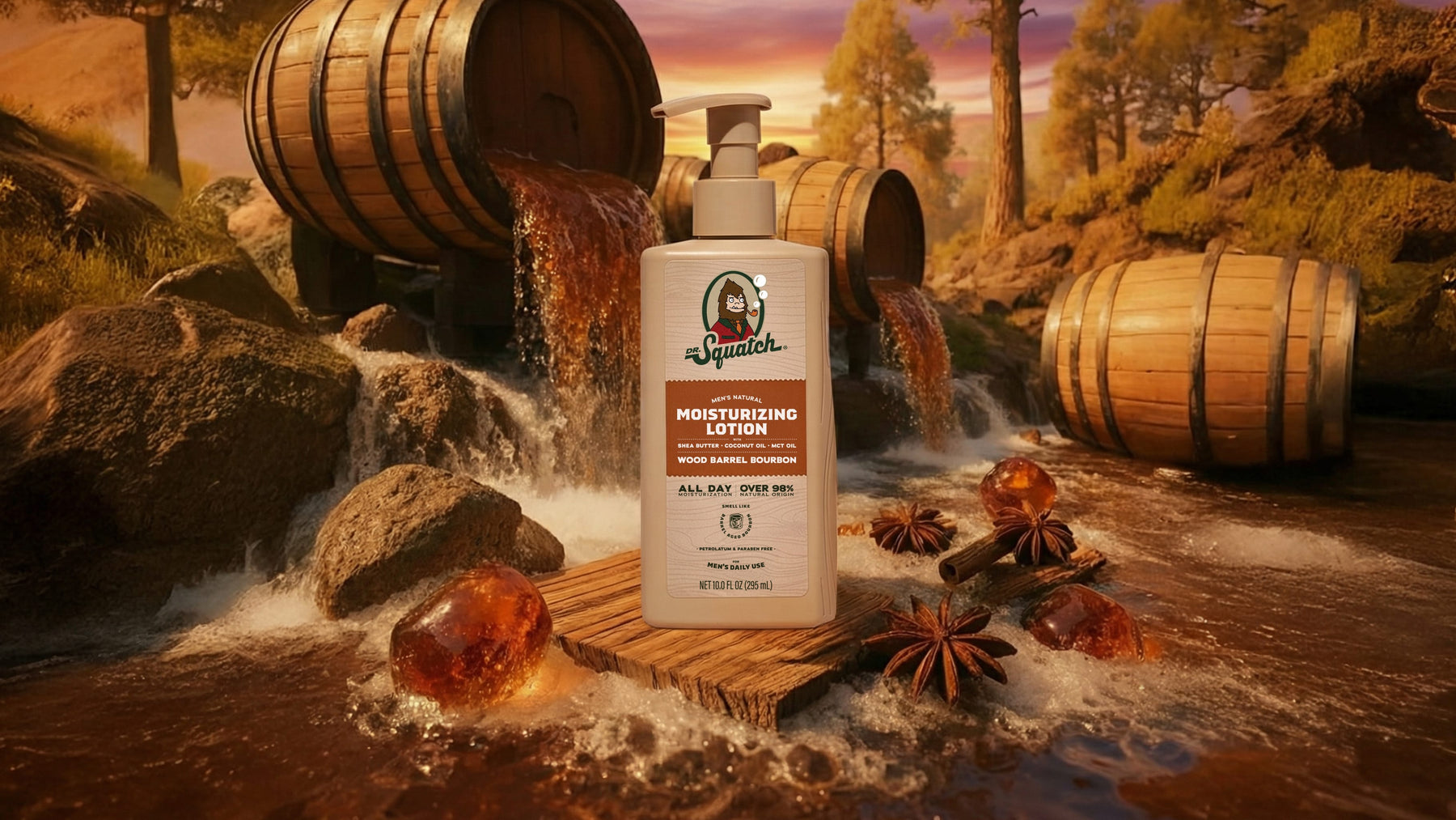 Wood Barrel Bourbon Lotion B1