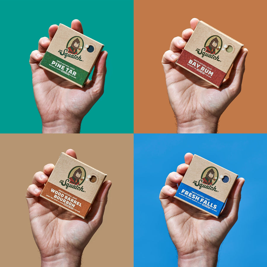 Woodsy 4-Pack Natural Bar Soap E7