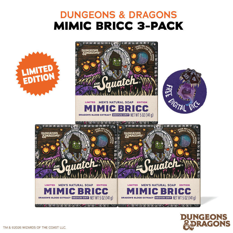 Dungeons & Dragons Mimic Bricc 3-Pack - Exclusive Limited Edition Bar Soap V9