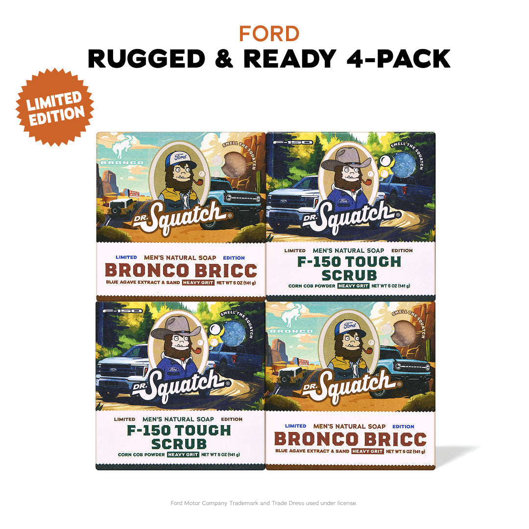 Ford Rugged & Ready 4-Pack - Exclusive Limited Edition Bar Soap W2