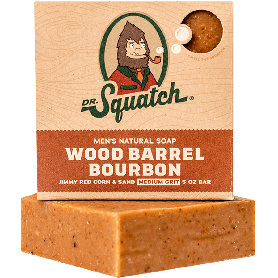 Essentials: Wood Barrel Bourbon Bar Soap H7